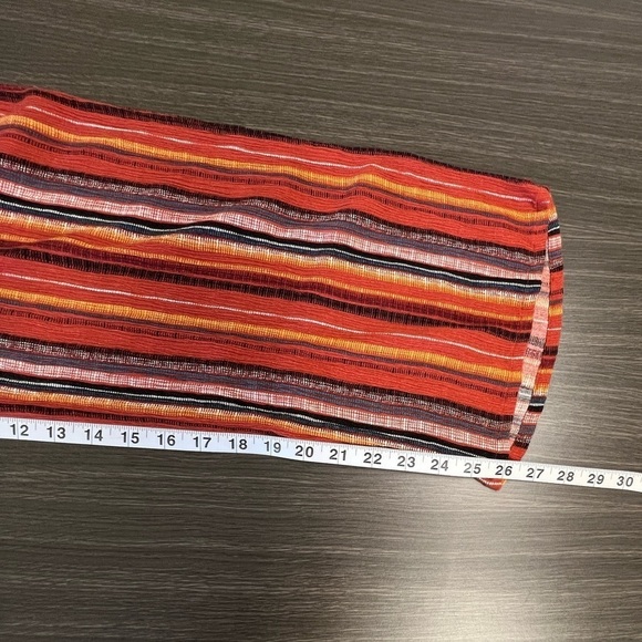 AGB Vertical Striped Flowy Bohemian Pants. Elastic Waistband. - Picture 11 of 11